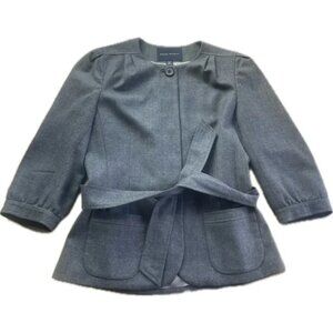 Banana Republic Charcoal Wool Blend Suit Set Size 6